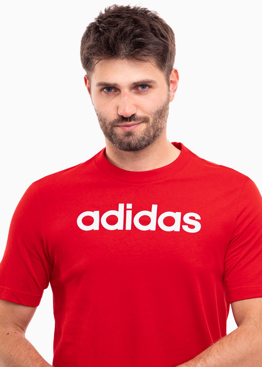 adidas Herren T-Shirt Essentials Single Jersey Linear Embroidered Logo Tee IC9278