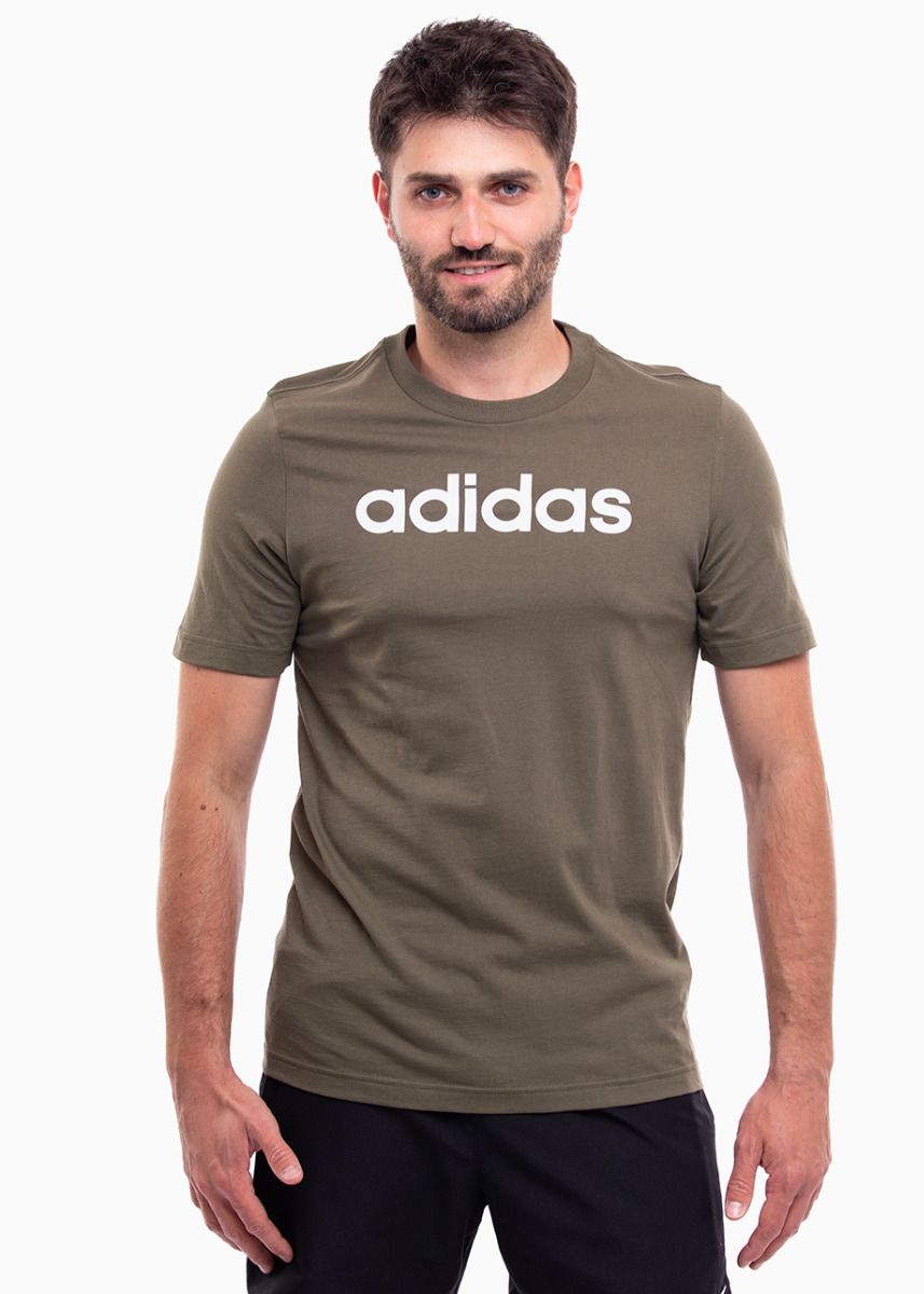 adidas Herren T-Shirt Essentials Single Jersey Linear Embroidered Logo Tee IC9280