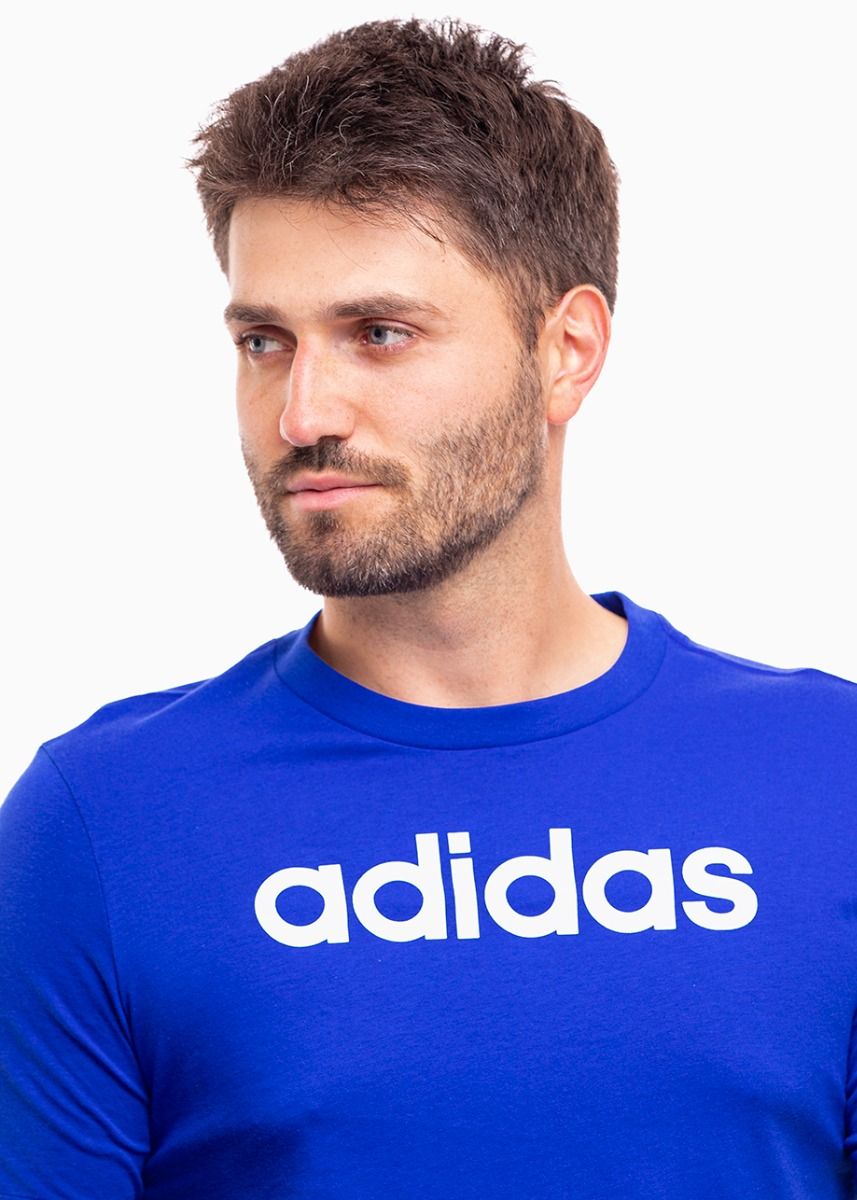 adidas Herren T-Shirt Essentials Single Jersey Linear Embroidered Logo Tee IC9279