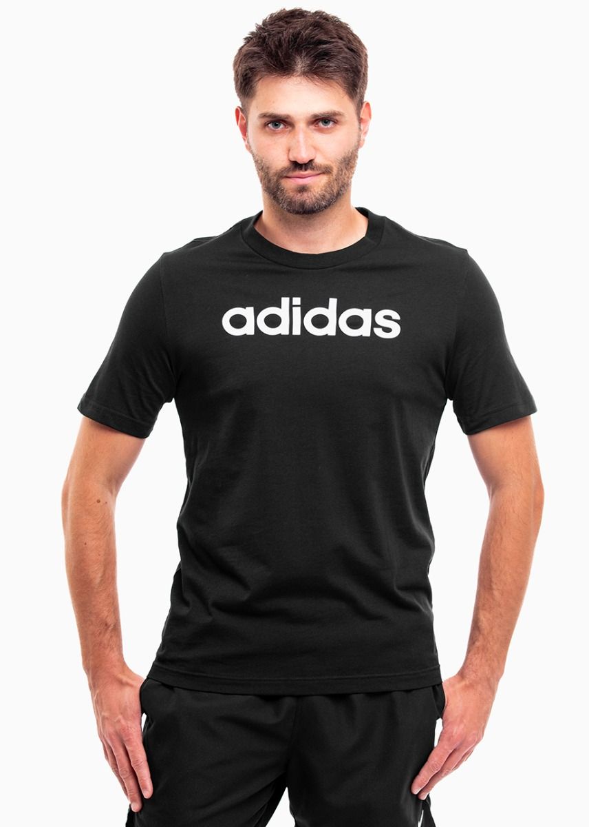 adidas Herren T-Shirt Essentials Single Jersey Linear Embroidered Logo Tee IC9274