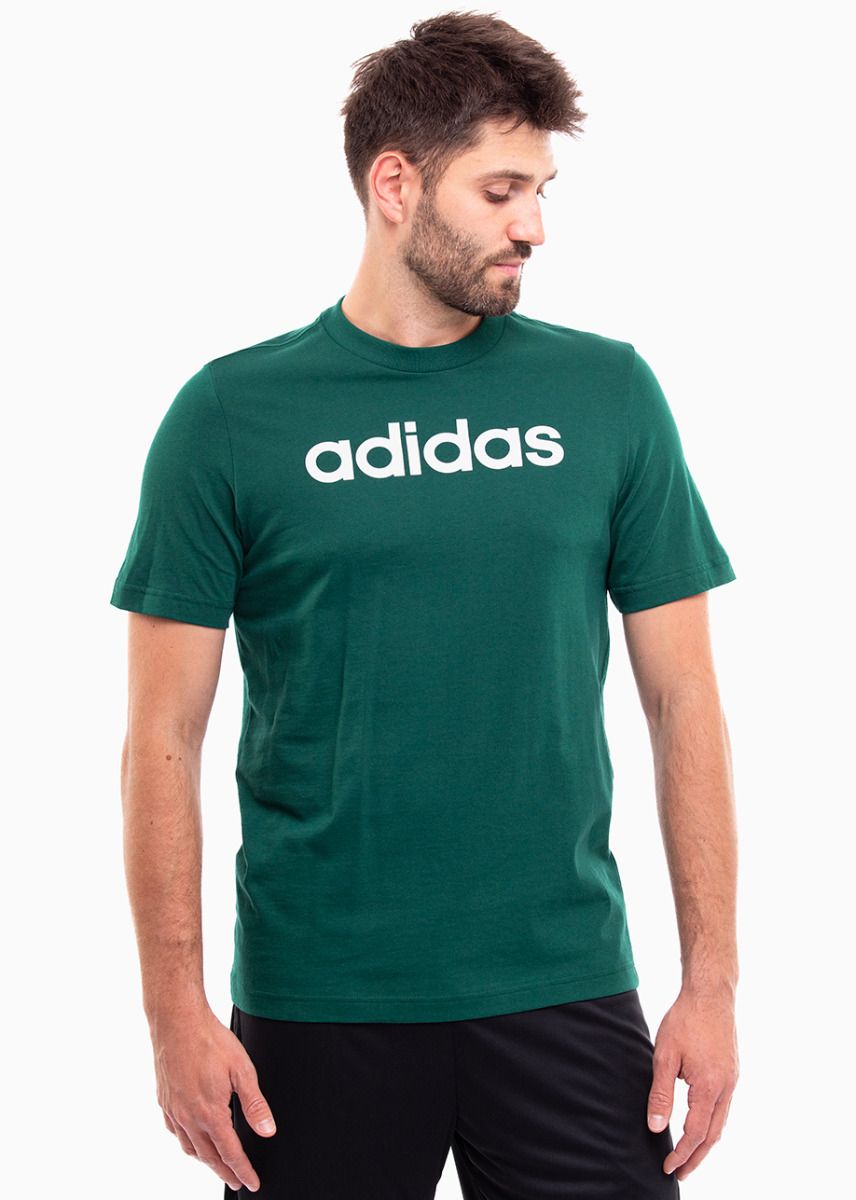 adidas Herren T-Shirt Essentials Single Jersey Linear Embroidered Logo Tee IJ8658