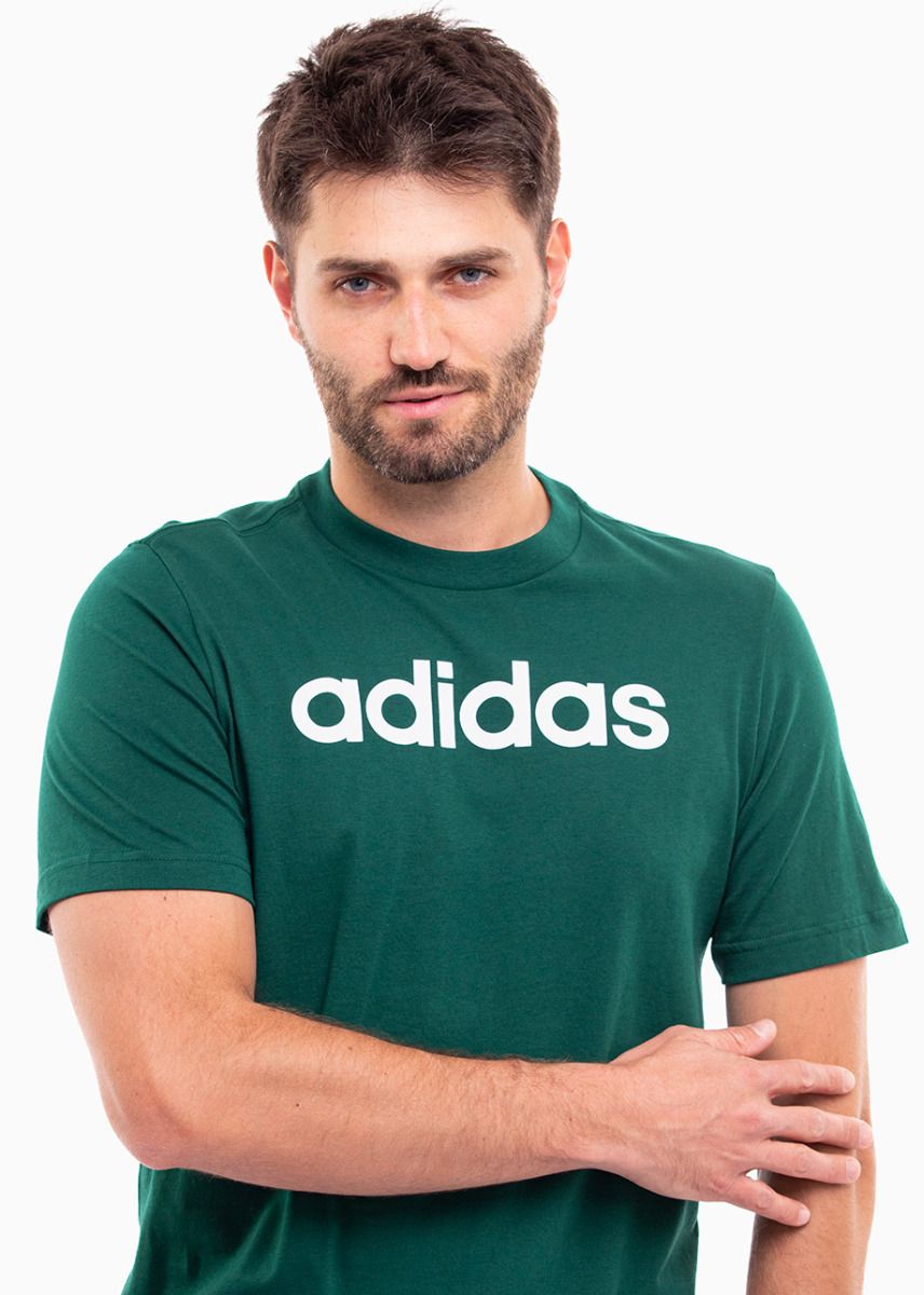 adidas Herren T-Shirt Essentials Single Jersey Linear Embroidered Logo Tee IJ8658