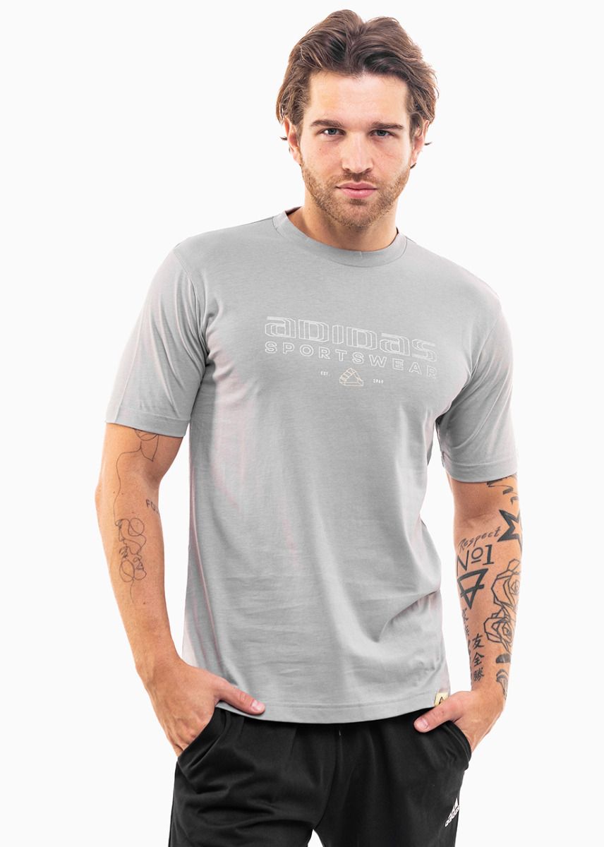 adidas Herren T-Shirt Tech Linear Graphic IY0728