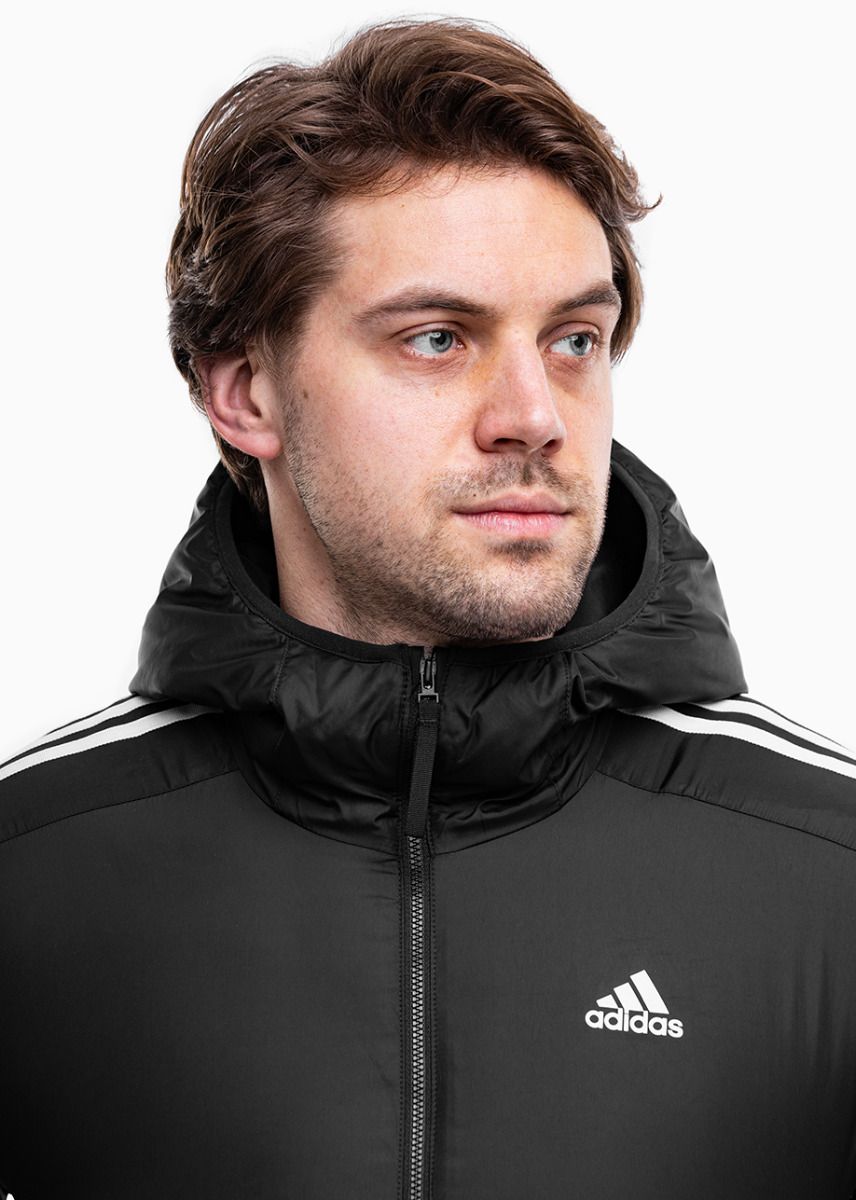 adidas Herrenjacke Essentials 3-Stripes Insulated Hooded IN7194