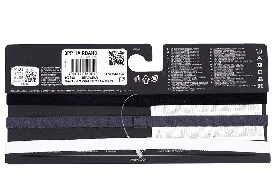 adidas Stirnband Hairband 3-Pack IY7788