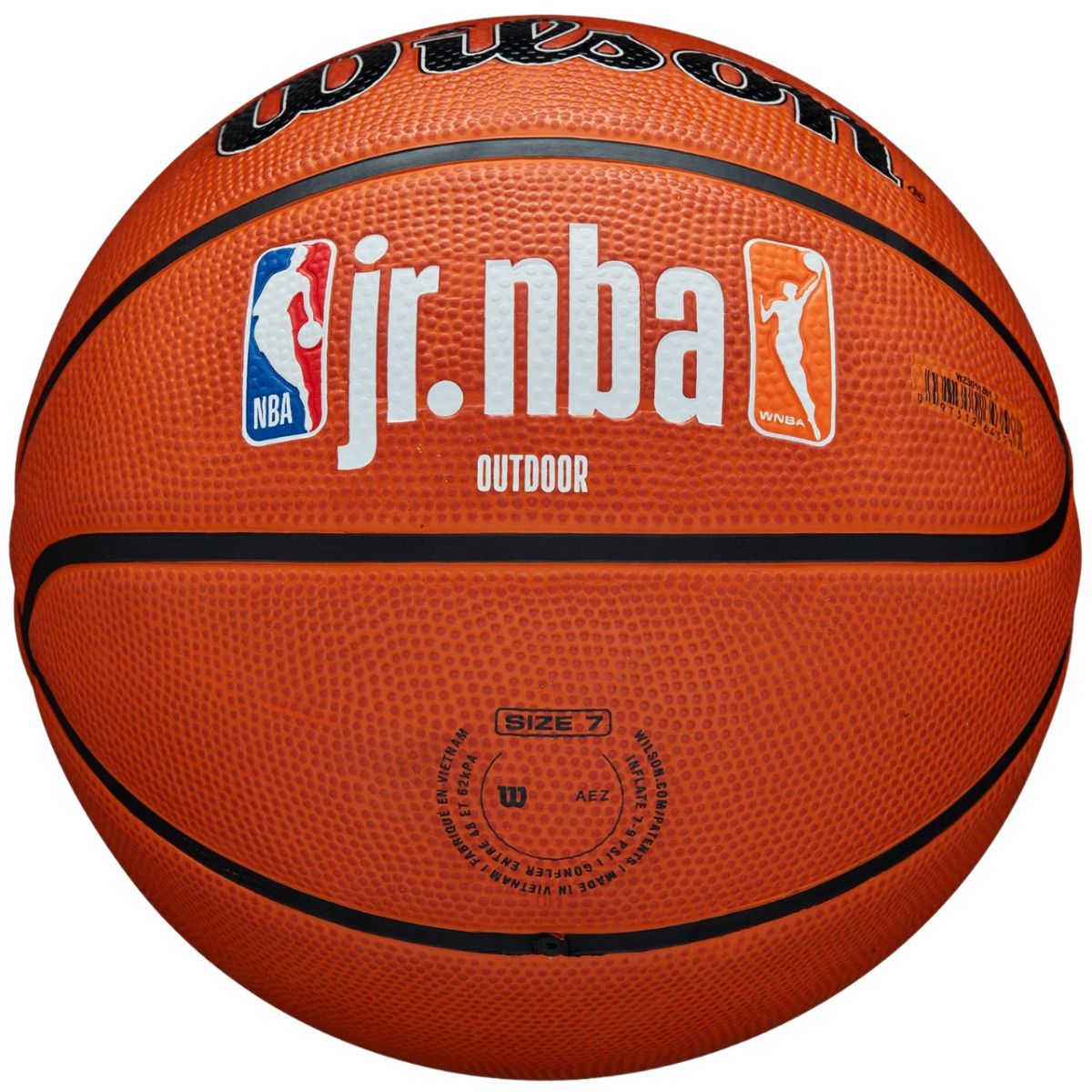 Wilson Basketball JR NBA Logo Auth Outdoor WZ3011801XB7