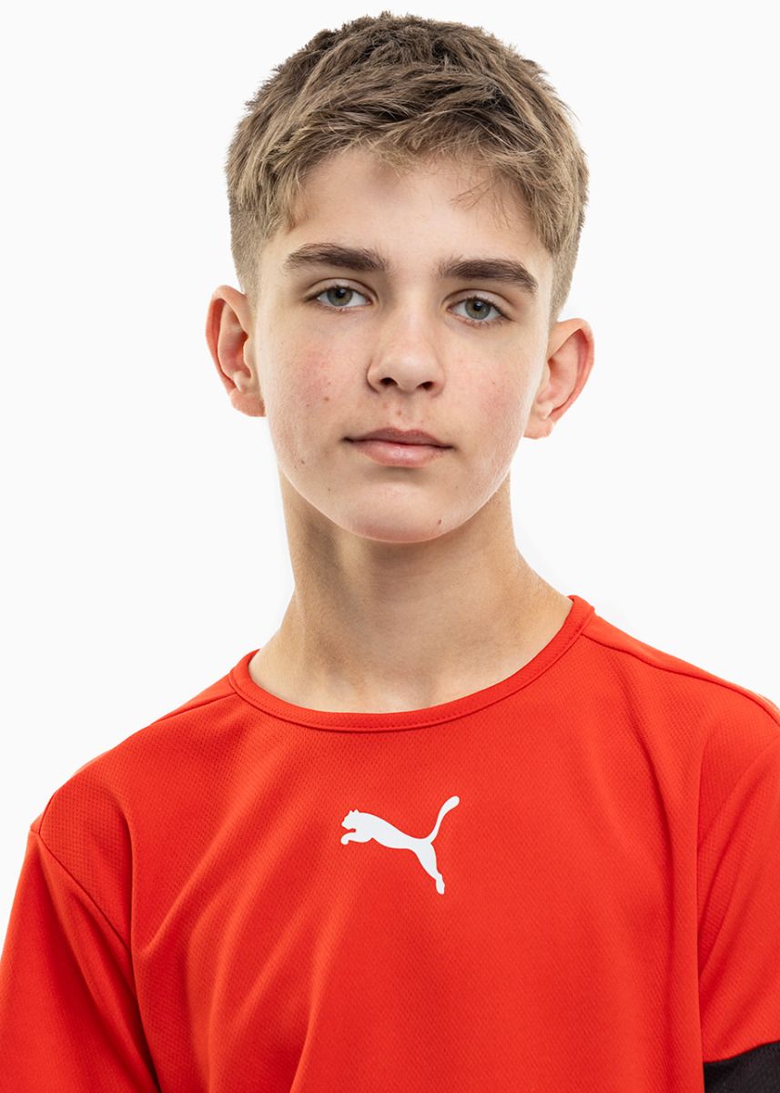 PUMA Kinder Sport-Set T-shirt Kurze Hose teamRISE Jersey Jr 704938 01/704943 01 PUMA Kinder Sport-Set T-shirt Kurze Hose teamRISE Jersey Jr 704938 01/704943 01
