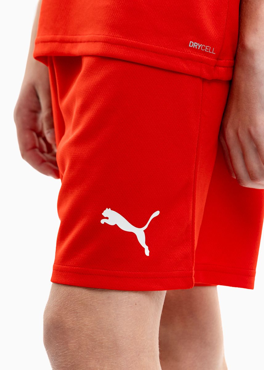 PUMA Kinder Sport-Set T-shirt Kurze Hose teamRISE Jersey Jr 704938 01/704943 01 PUMA Kinder Sport-Set T-shirt Kurze Hose teamRISE Jersey Jr 704938 01/704943 01