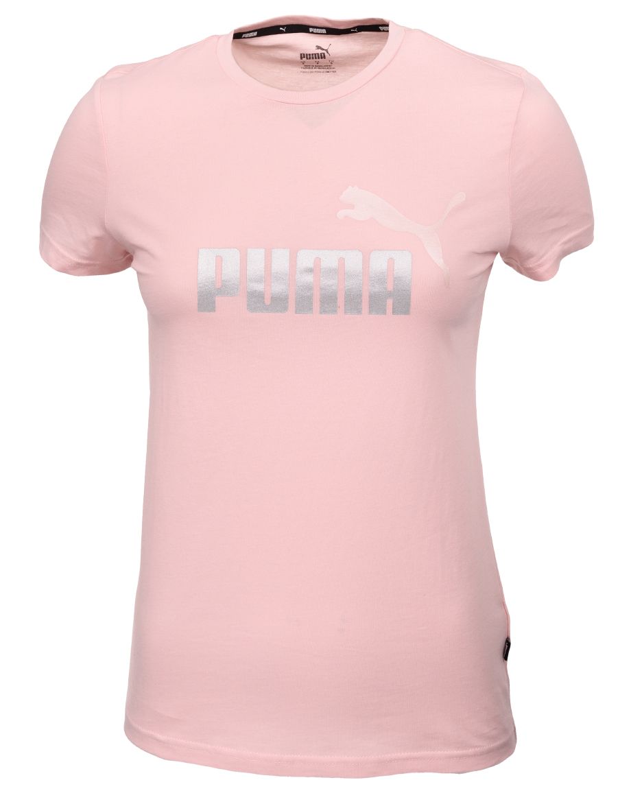 PUMA Damen T-Shirt ESS+Metallic Logo Tee 586890 36