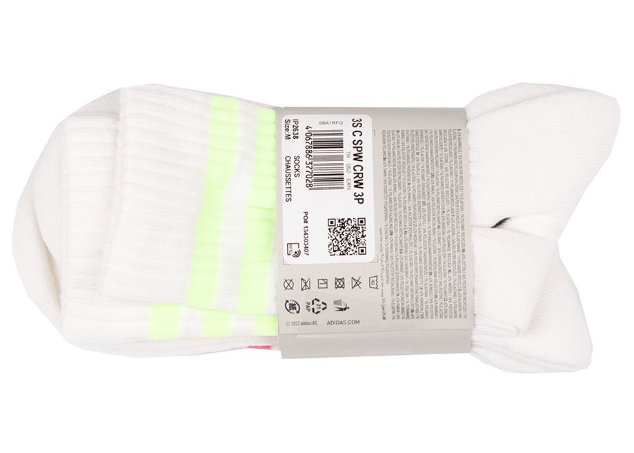 adidas Socken 3-Stripes Cushioned Crew Socks 3P IP2638