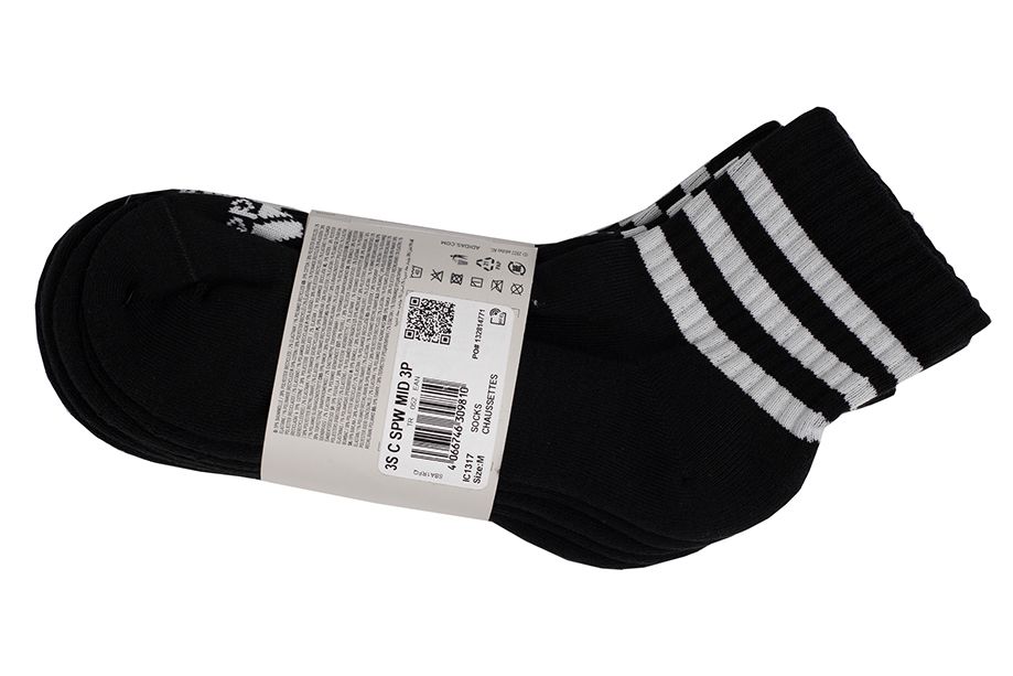 adidas Socken 3-Stripes Cushioned Sportswear Mid-Cut Socks 3 Pairs IC1317