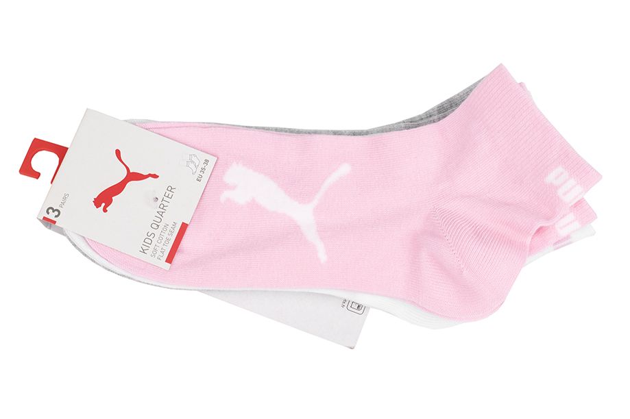 PUMA Mädchensocken Kids Bwt Quarter 3P 907961 04