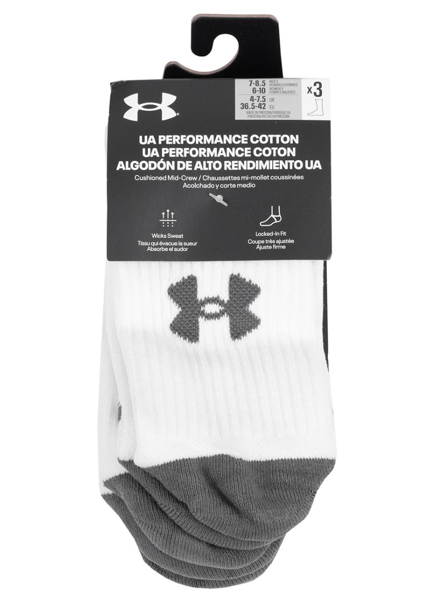 Under Armour Socken Performance Cotton 3pack 1379530 100