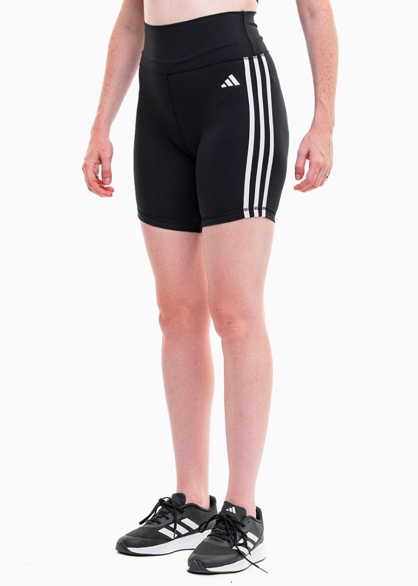 adidas Damen kurze Hose Training Essentials 3-Stripes High-Waisted HK9964