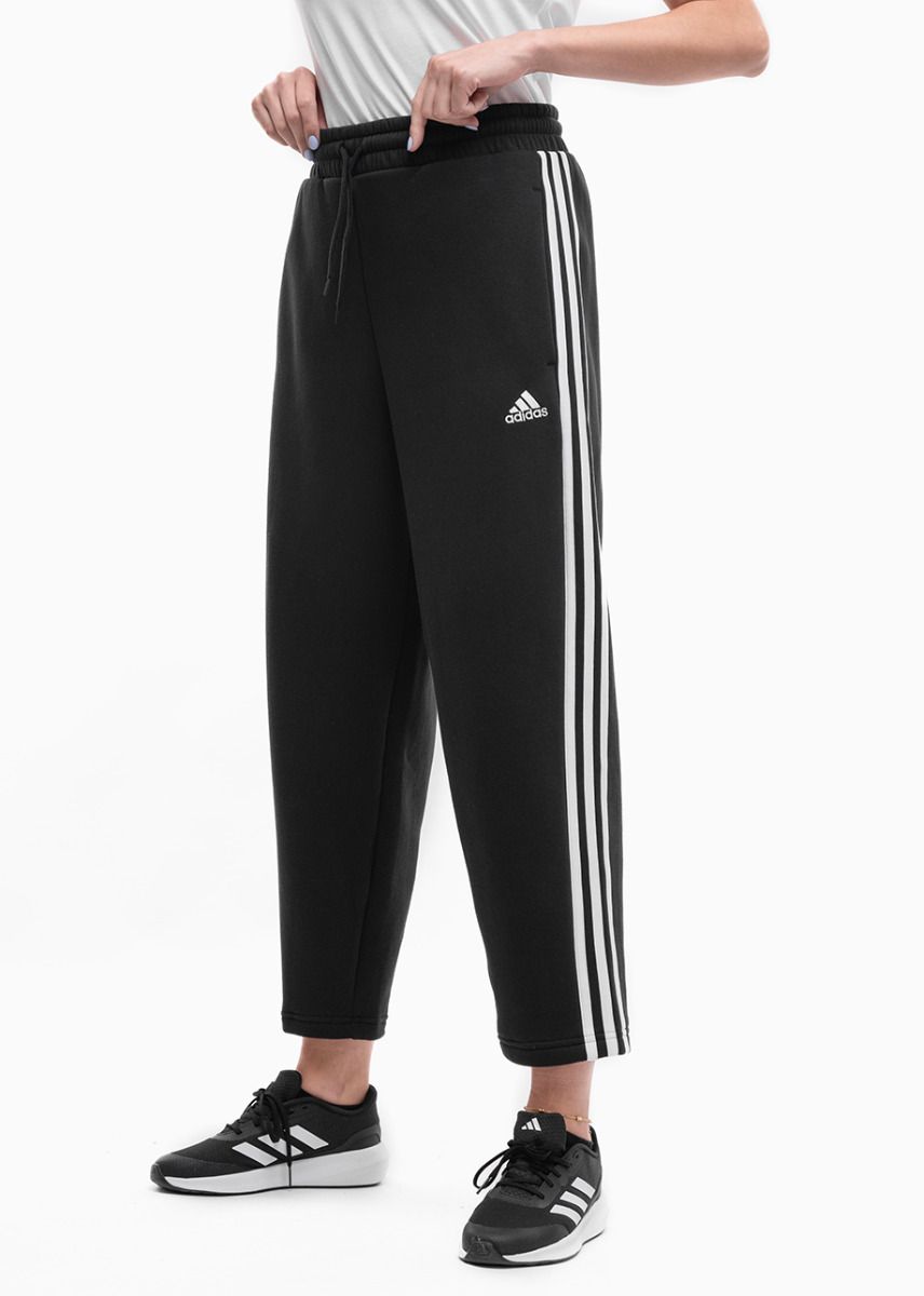 adidas Damen Jogginghosen Essentials 3-Stripes Open Hem Fleece HZ5748