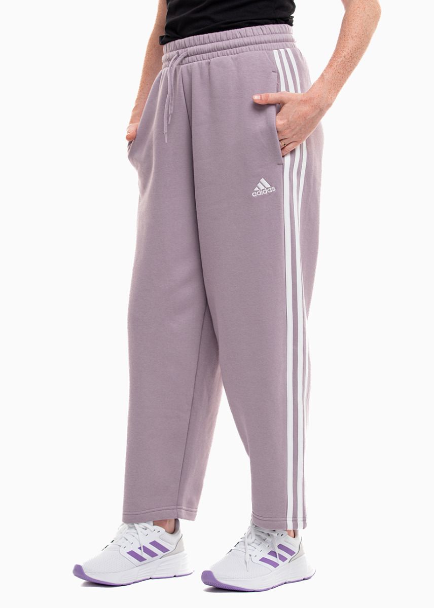 adidas Damen Jogginghosen Essentials 3-Stripes Open Hem Fleece IR5387