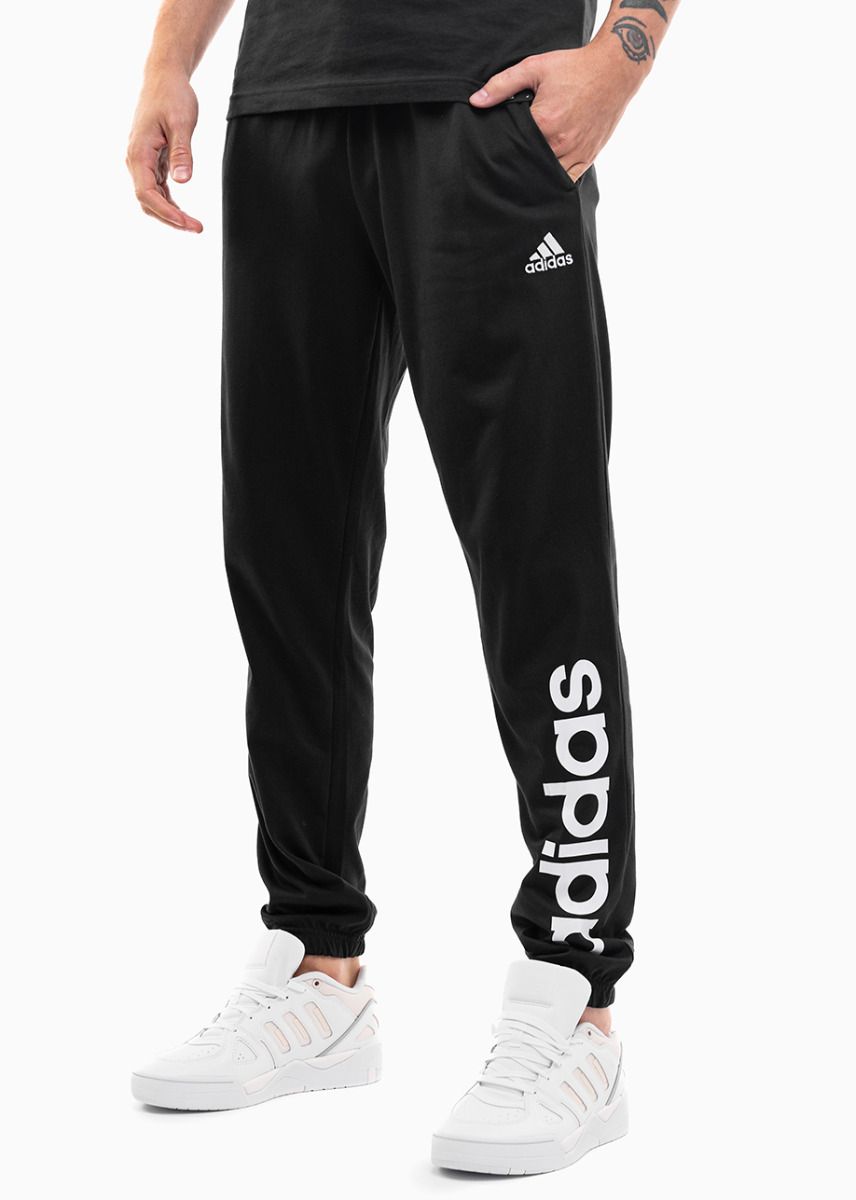 adidas Herrenhose Essentials Single Jersey Tapered Elasticized Cuff Logo IC0055