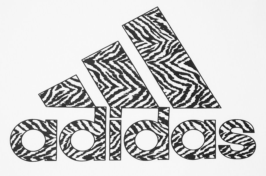 adidas Damen T-Shirt Zebra Logo Grap H14695