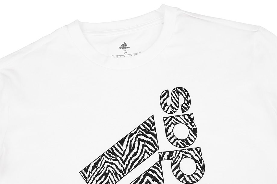 adidas Damen T-Shirt Zebra Logo Grap H14695