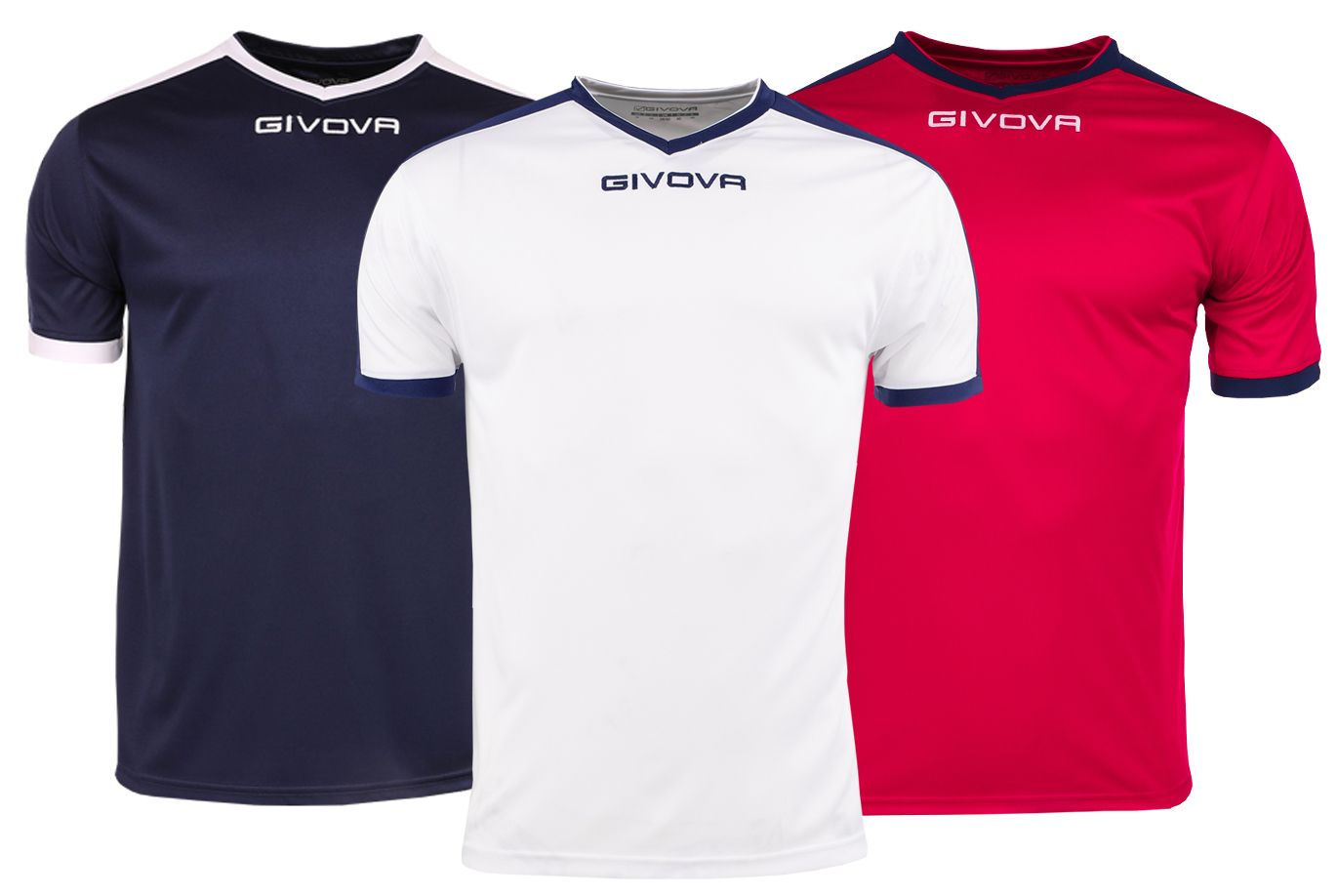 Givova T-Shirt Satz Revolution Interlock MAC04 0304/1204/0403