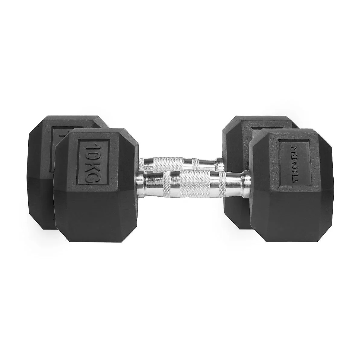 THORN FIT Hanteln Hex Rubber Dumbbell 10,0kg 2 pcs