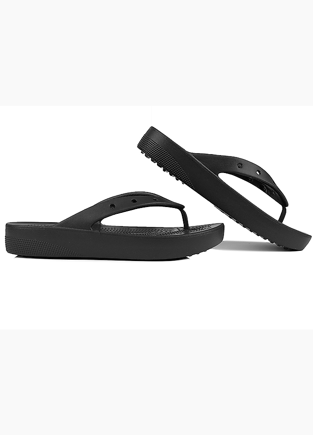 Crocs Damen Badeschuhe Classic Platform Flip 207714 001 Crocs Damen Badeschuhe Classic Platform Flip 207714 001