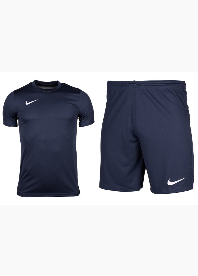 Nike Sport-Set T-shirt Kurze Hose Dry Park VII JSY SS BV6708 410/BV6855 410 Nike Sport-Set T-shirt Kurze Hose Dry Park VII JSY SS BV6708 410/BV6855 410
