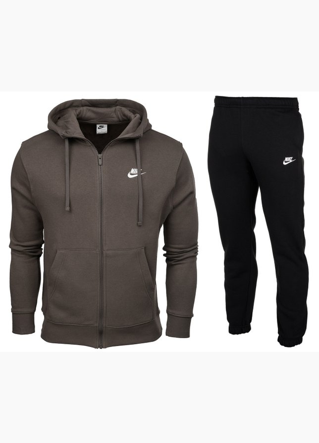 Nike Trainingsanzug-Set für Herren Hoodie Club Fleece BV2645 004/BV2737 010 Nike Trainingsanzug-Set für Herren Hoodie Club Fleece BV2645 004/BV2737 010
