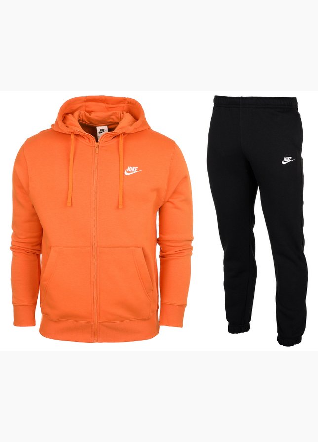 Nike Trainingsanzug-Set für Herren Hoodie Club Fleece BV2645 808/BV2737 010 Nike Trainingsanzug-Set für Herren Hoodie Club Fleece BV2645 808/BV2737 010