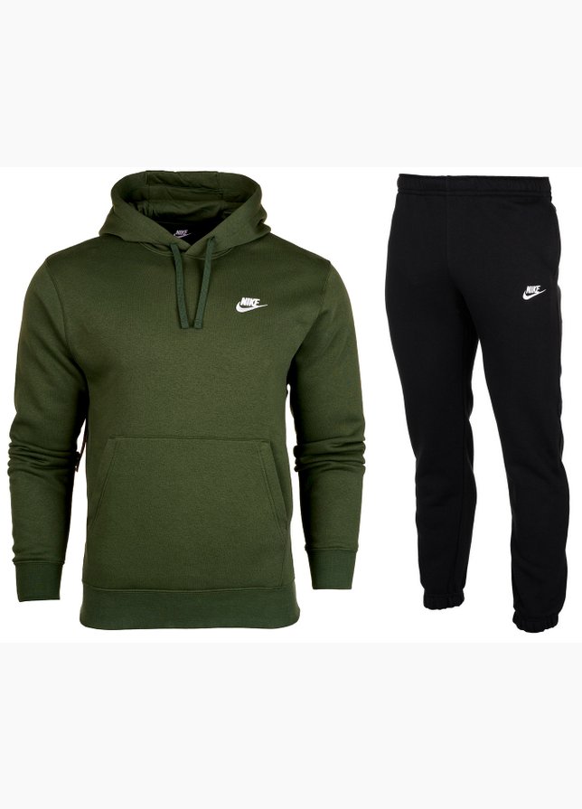 Nike Herren Trainingsanzug Hoodie Club Fleece BV2654 327/BV2737 010 Nike Herren Trainingsanzug Hoodie Club Fleece BV2654 327/BV2737 010