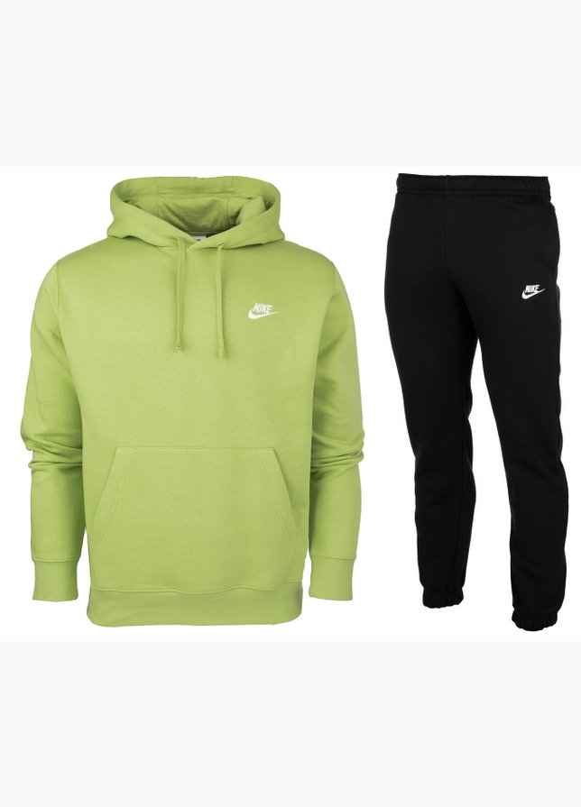 Nike Herren Trainingsanzug Hoodie Club Fleece BV2654 332/BV2737 010 Nike Herren Trainingsanzug Hoodie Club Fleece BV2654 332/BV2737 010