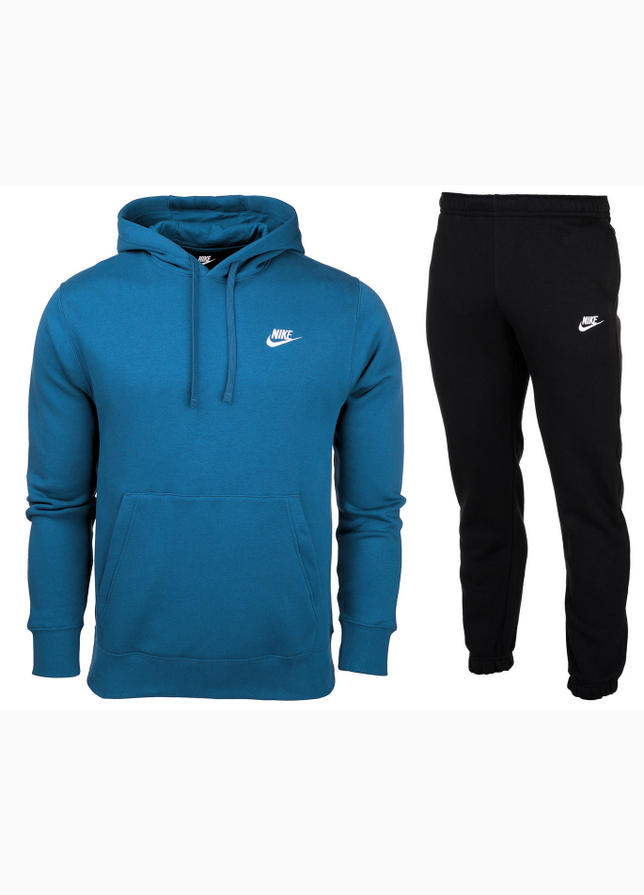 Nike Herren Trainingsanzug Hoodie Club Fleece BV2654 407/BV2737 010 Nike Herren Trainingsanzug Hoodie Club Fleece BV2654 407/BV2737 010