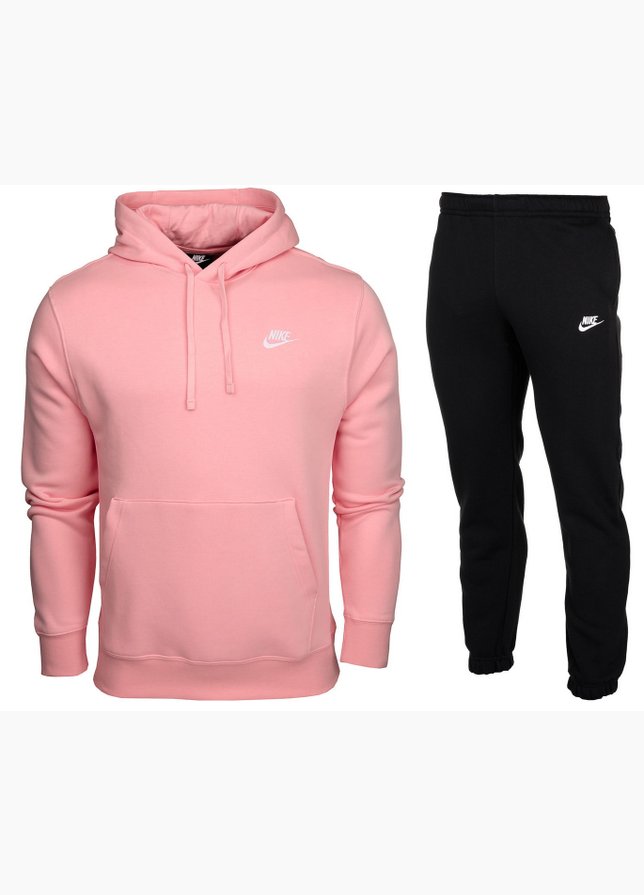 Nike Herren Trainingsanzug Hoodie Club Fleece BV2654 800/BV2737 010 Nike Herren Trainingsanzug Hoodie Club Fleece BV2654 800/BV2737 010