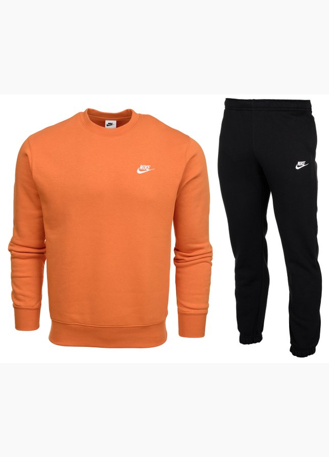 Nike Herren Trainingsanzug Club Fleece Crew BV2662 808/BV2737 010 Nike Herren Trainingsanzug Club Fleece Crew BV2662 808/BV2737 010