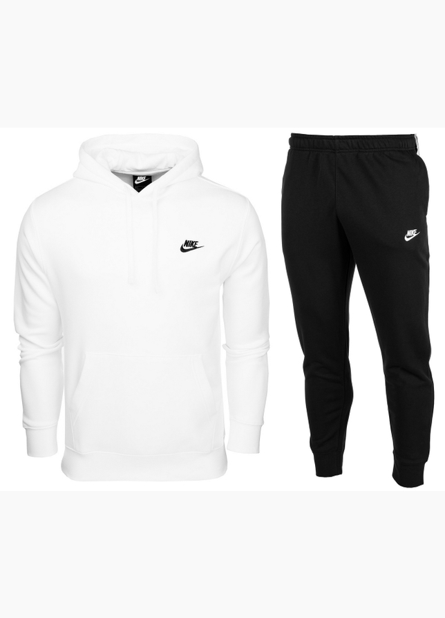 Nike Herren Trainingsanzug Hoodie Club Fleece Jogger BV2654 100/BV2671 010 Nike Herren Trainingsanzug Hoodie Club Fleece Jogger BV2654 100/BV2671 010