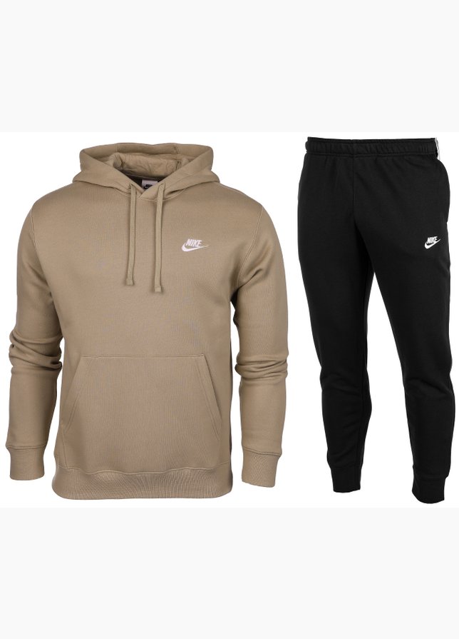 Nike Herren Trainingsanzug Hoodie Club Fleece Jogger BV2654 250/BV2671 010 Nike Herren Trainingsanzug Hoodie Club Fleece Jogger BV2654 250/BV2671 010