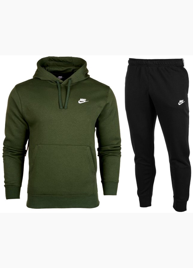 Nike Herren Trainingsanzug Hoodie Club Fleece Jogger BV2654 327/BV2671 010 Nike Herren Trainingsanzug Hoodie Club Fleece Jogger BV2654 327/BV2671 010