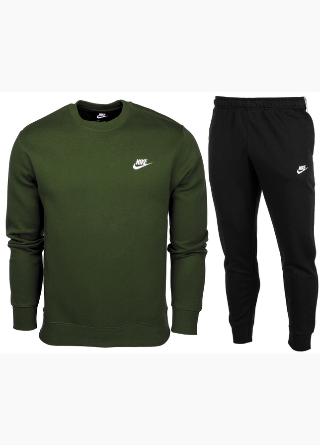 Nike Herren Trainingsanzug Club Fleece Jogger Crew BV2662 327/BV2671 010 Nike Herren Trainingsanzug Club Fleece Jogger Crew BV2662 327/BV2671 010