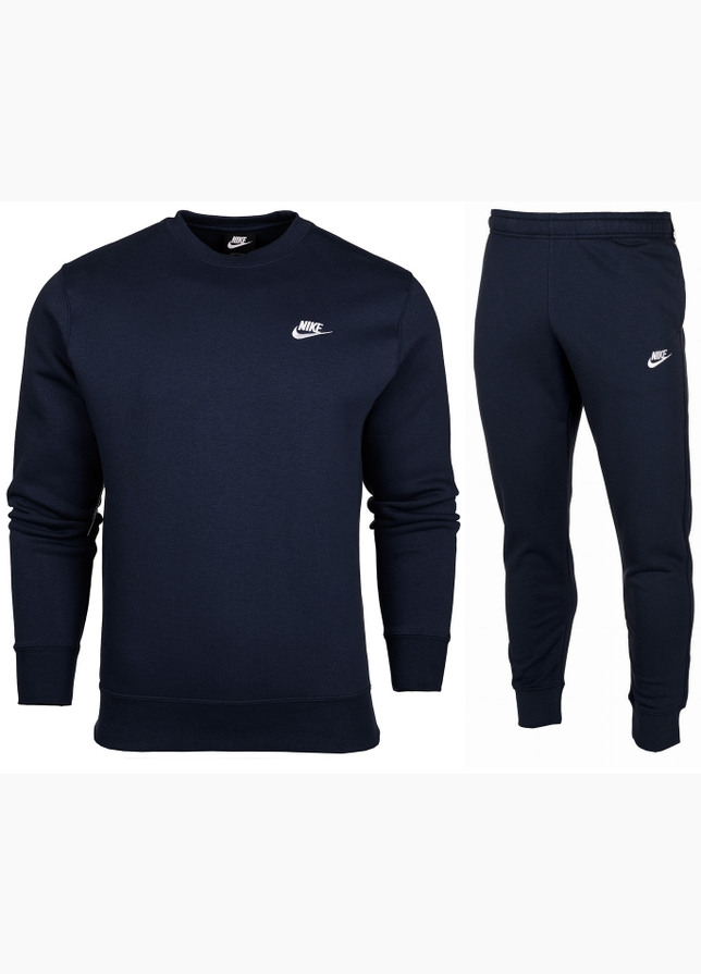 Nike Herren Trainingsanzug Club Fleece Jogger Crew BV2662 410/BV2671 410 Nike Herren Trainingsanzug Club Fleece Jogger Crew BV2662 410/BV2671 410
