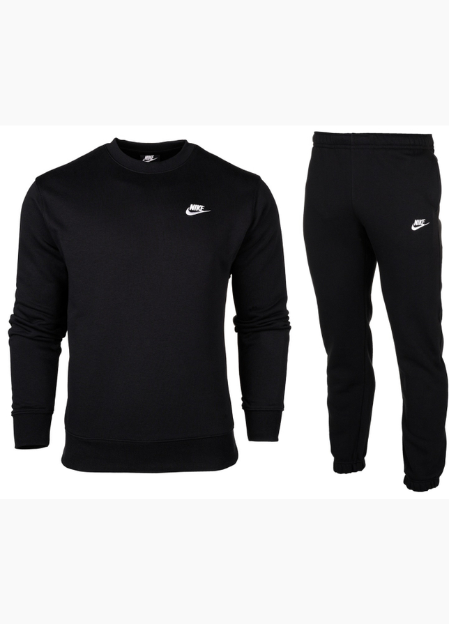 Nike Herren Trainingsanzug Club Fleece Crew BV2662 010/BV2737 010 Nike Herren Trainingsanzug Club Fleece Crew BV2662 010/BV2737 010
