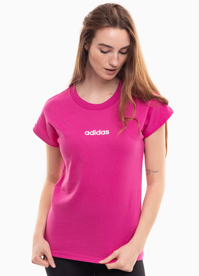 adidas Damen T-Shirt Essentials Linear Cotton JC8240 adidas Damen T-Shirt Essentials Linear Cotton JC8240