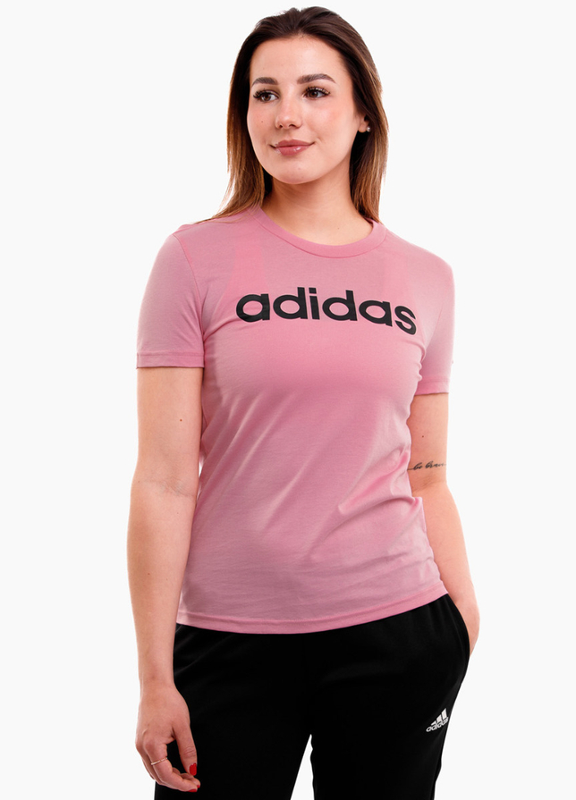 adidas Damen T-Shirt Loungwear Essentials Slim Logo HD1681 adidas Damen T-Shirt Loungwear Essentials Slim Logo HD1681