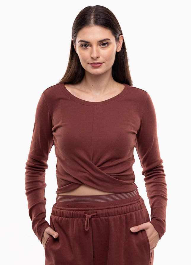 Champion Damen Langarmshirt Crewneck Croptop 117435 MS524 Champion Damen Langarmshirt Crewneck Croptop 117435 MS524