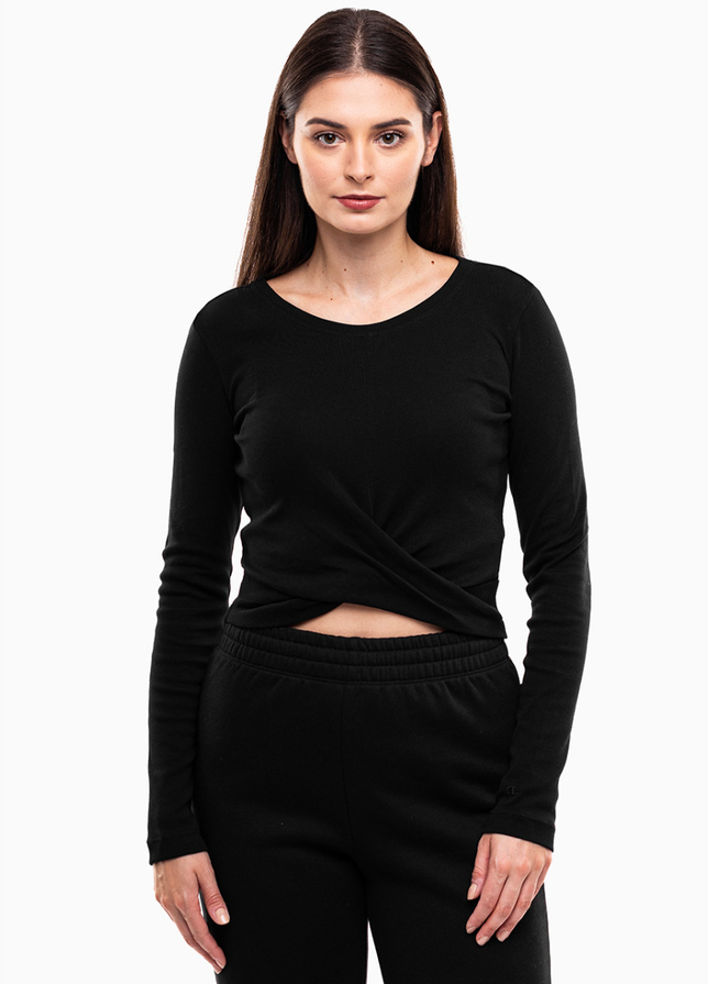 Champion Damen Langarmshirt Crewneck Croptop 117435 KK001 Champion Damen Langarmshirt Crewneck Croptop 117435 KK001