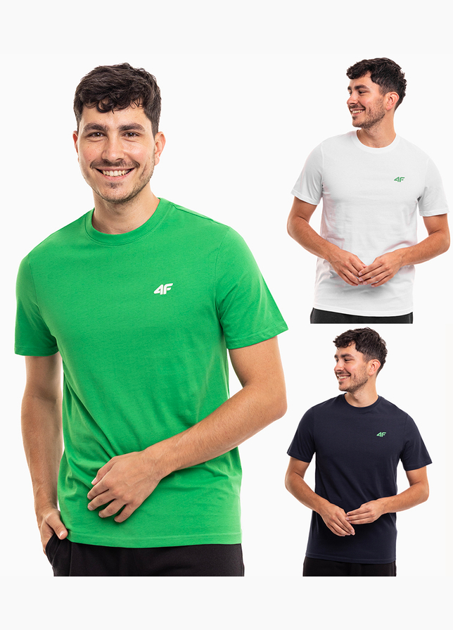 4F Herren T-Shirt M1895 3pack 4FWSS24TTSHM1895 90S 4F Herren T-Shirt M1895 3pack 4FWSS24TTSHM1895 90S