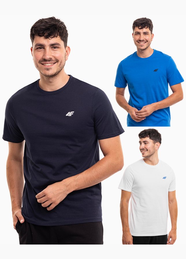 4F Herren T-Shirt M1895 3pack 4FWSS24TTSHM1895 91S 4F Herren T-Shirt M1895 3pack 4FWSS24TTSHM1895 91S