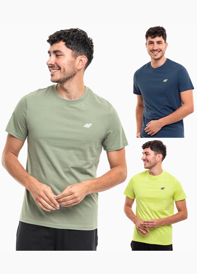 4F Herren T-Shirt Set M1896 3pack 4FWSS24TTSHM1896 90S 4F Herren T-Shirt Set M1896 3pack 4FWSS24TTSHM1896 90S