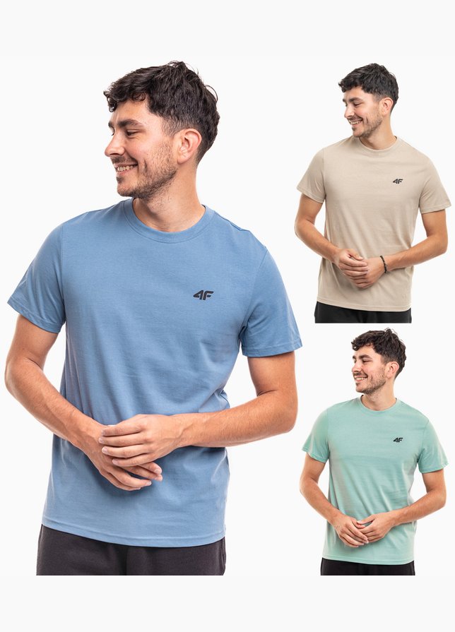 4F Herren T-Shirt M3094 3pack 4FWSS25TTSHM3094 91S 4F Herren T-Shirt M3094 3pack 4FWSS25TTSHM3094 91S