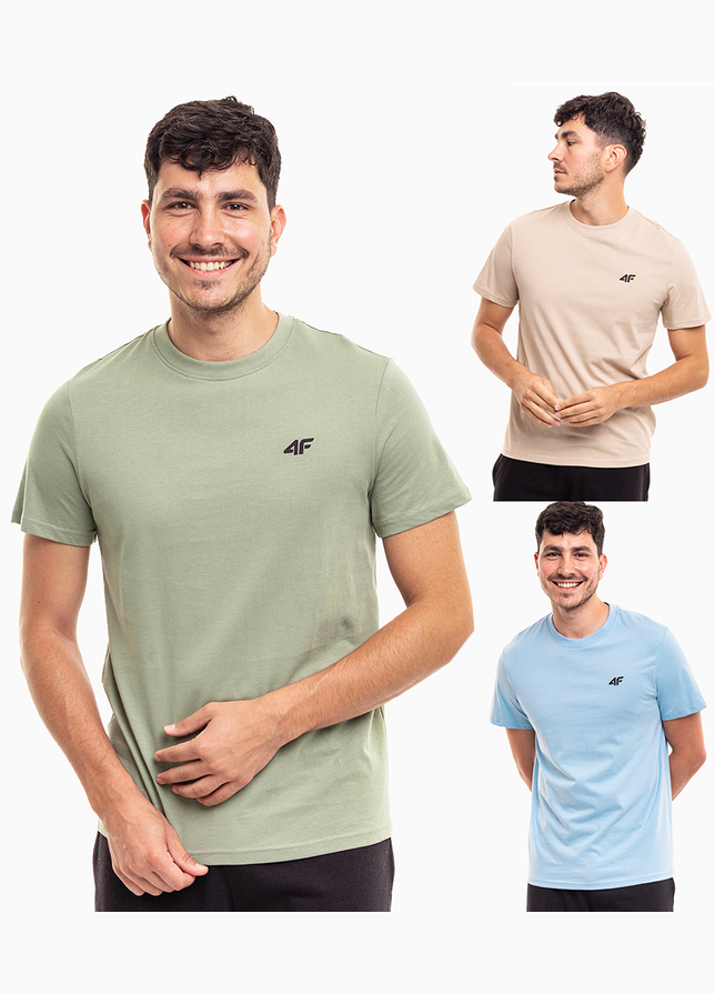4F Herren T-Shirt M3094 3pack 4FWSS25TTSHM3094 90S 4F Herren T-Shirt M3094 3pack 4FWSS25TTSHM3094 90S