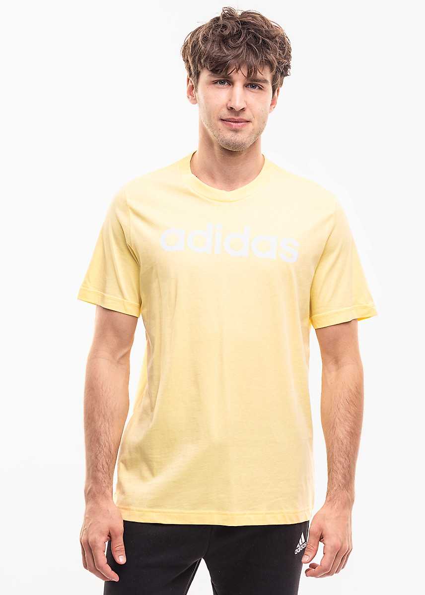adidas Herren T-Shirt Essentials Single Jersey Linear Embroidered Logo Tee IZ4769